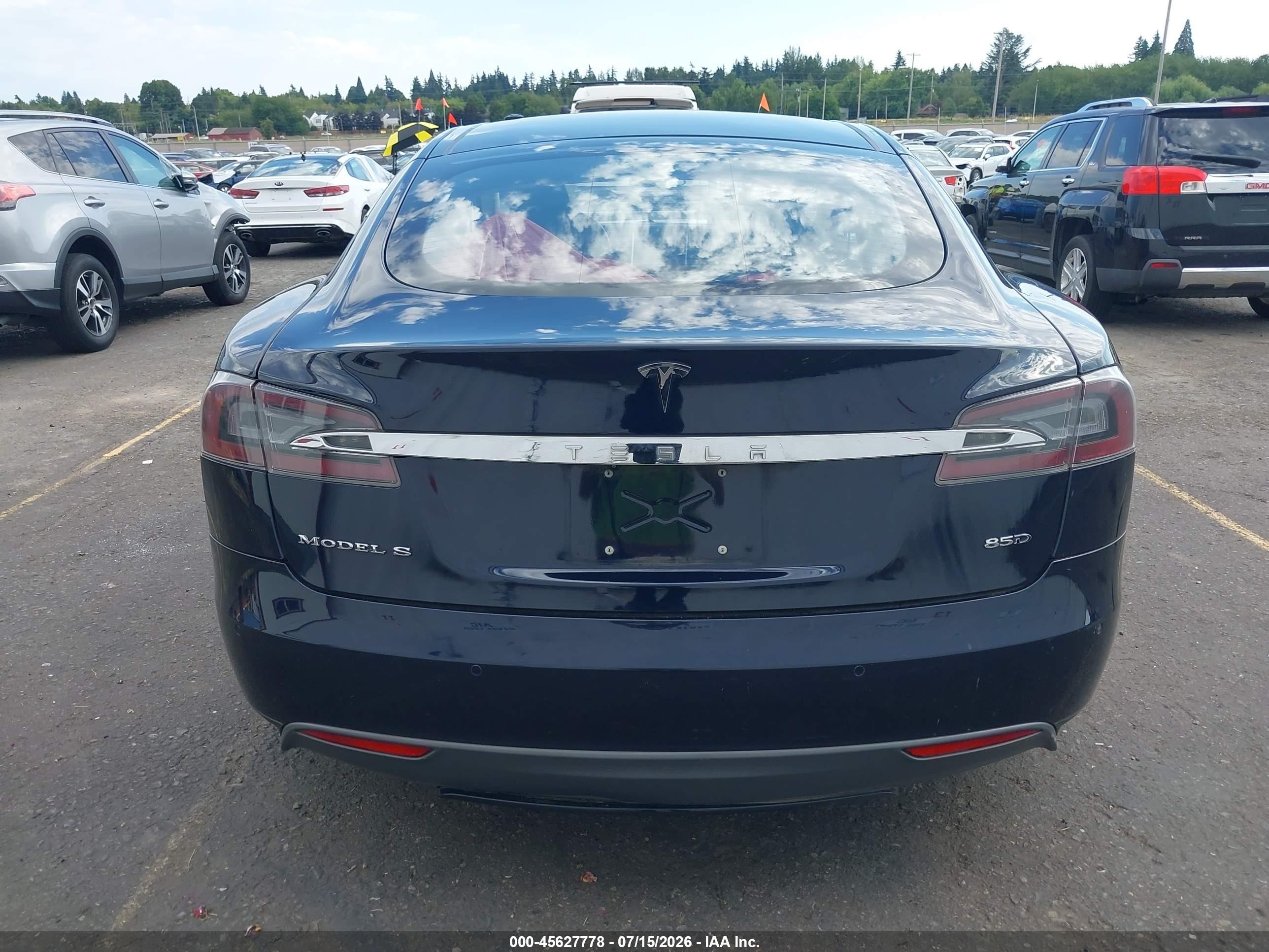 2015 Tesla Model S 70d/85d/p85d Dark Blue vin: 5YJSA1H22FF087976