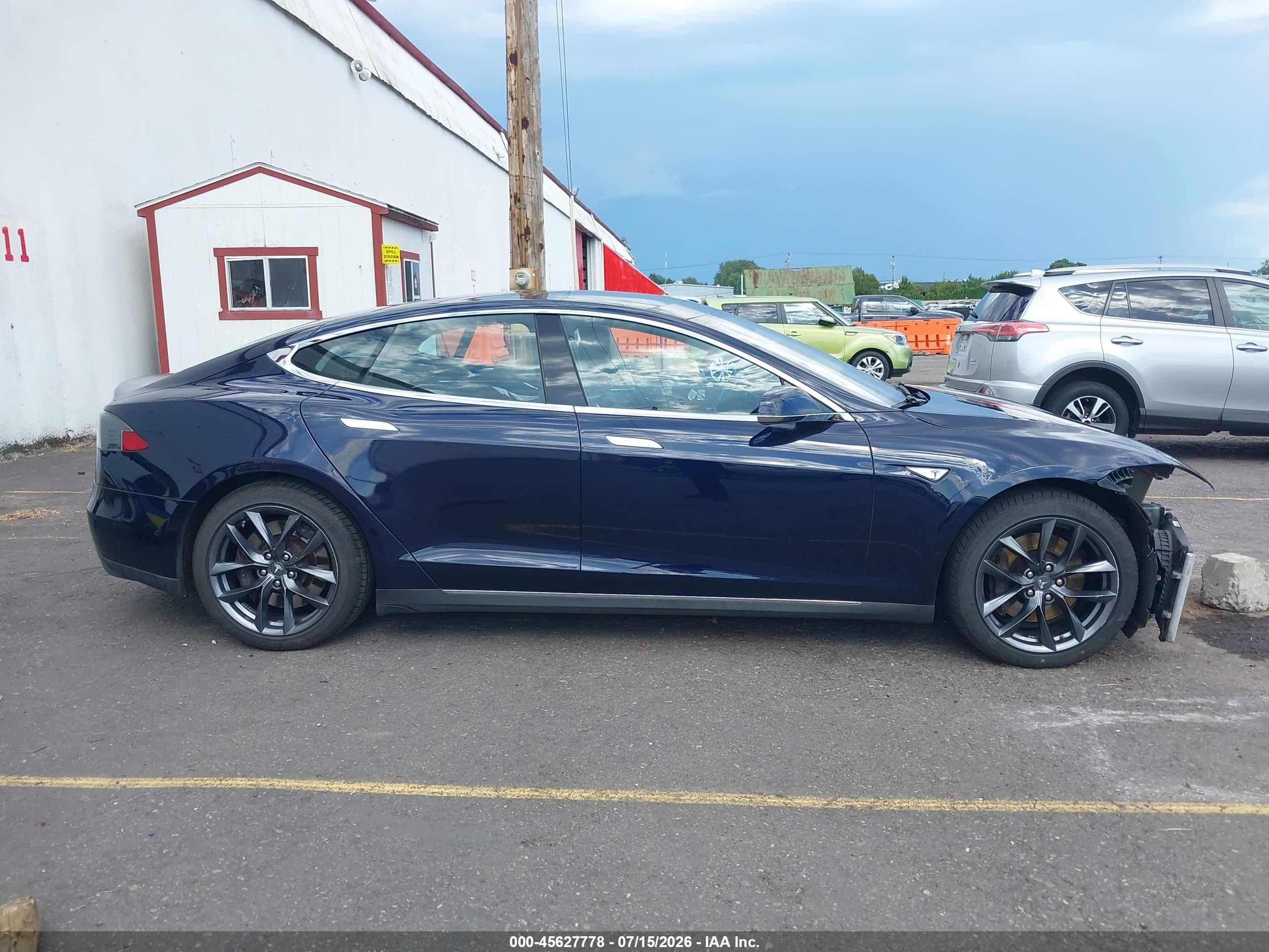 2015 Tesla Model S 70d/85d/p85d Dark Blue vin: 5YJSA1H22FF087976