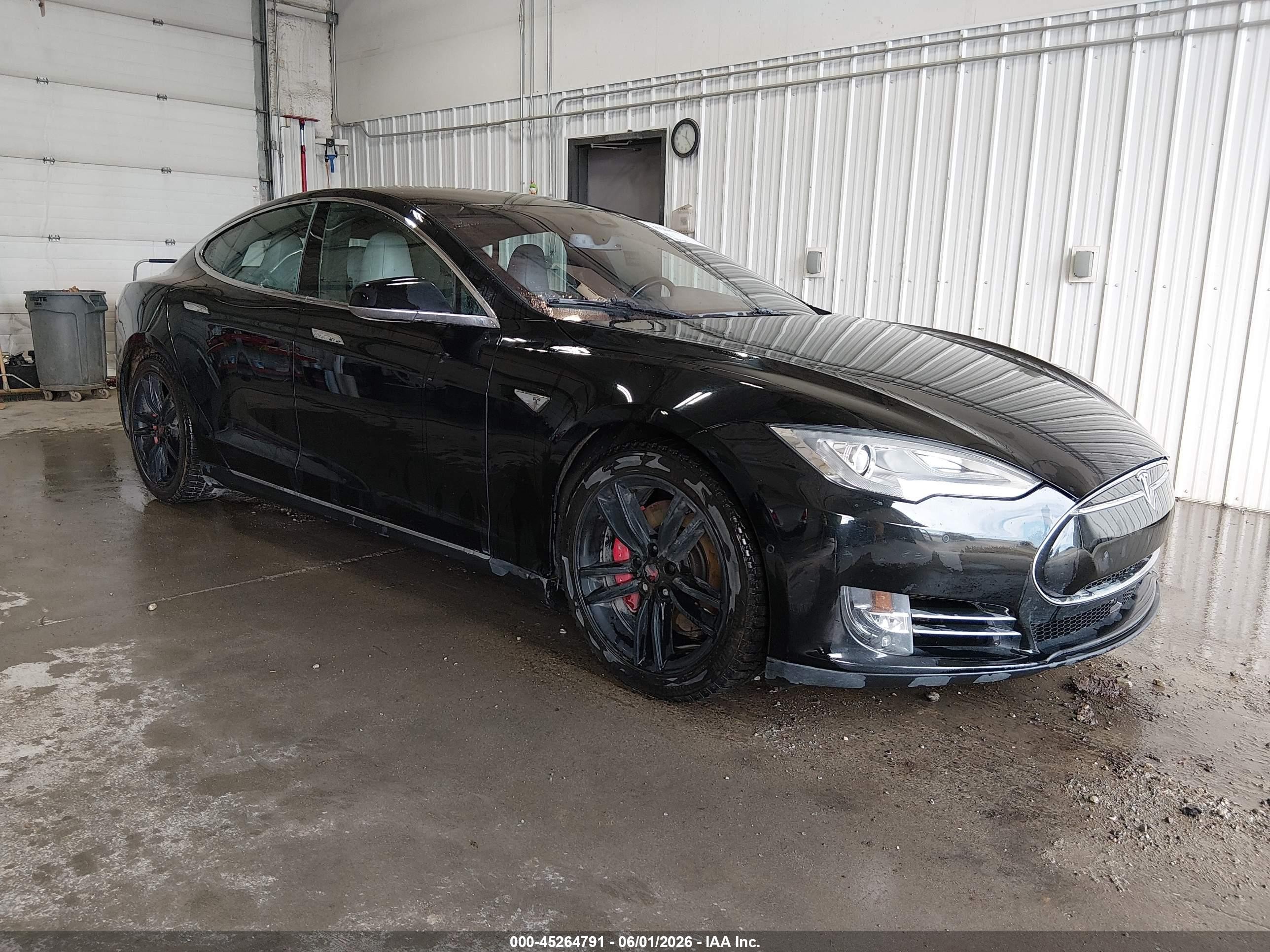 2014 Tesla Model S P85d Black vin: 5YJSA1H24EFP65996