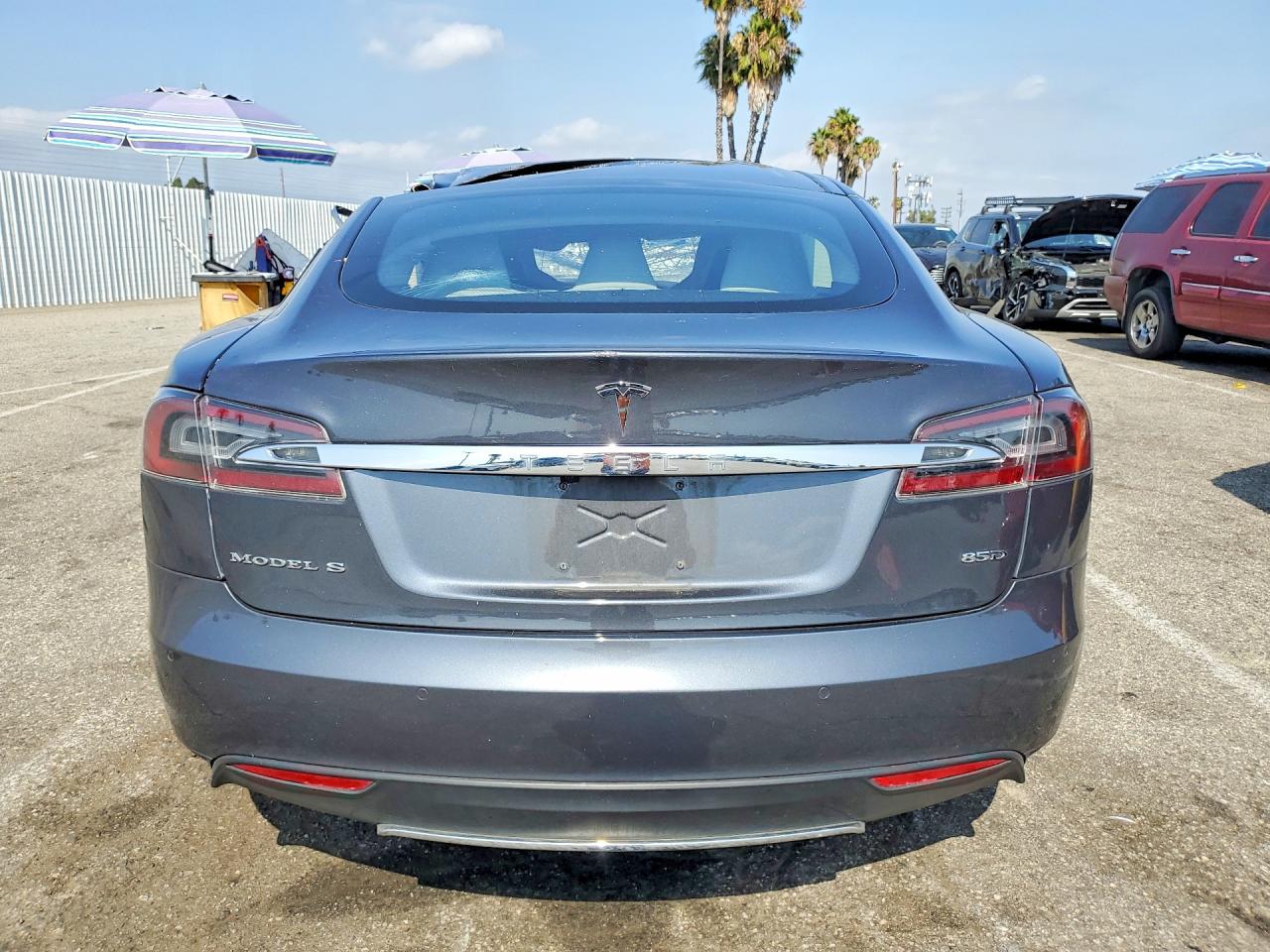 2015 Tesla Model S 85d Charcoal vin: 5YJSA1H24FF081774
