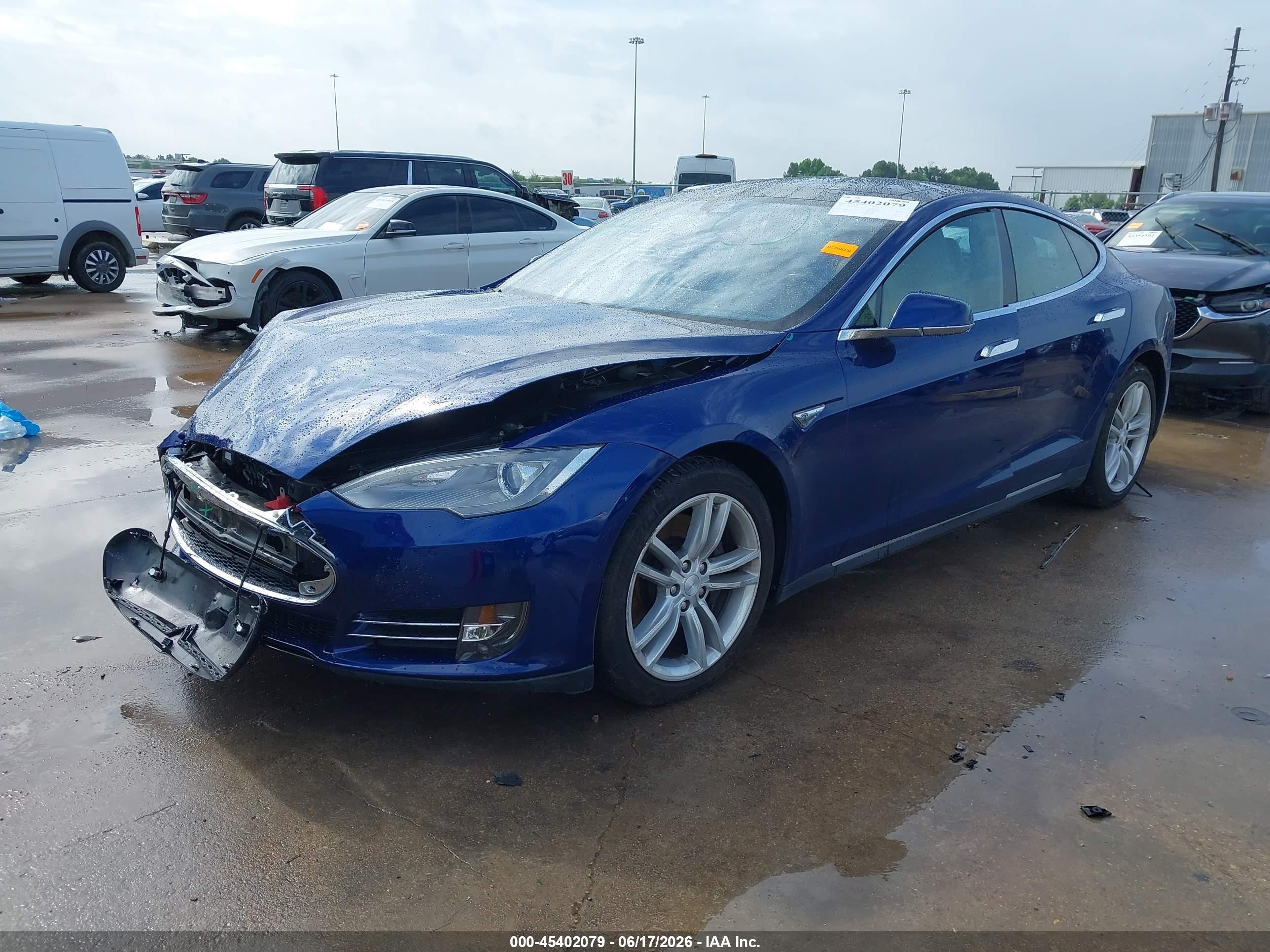 2015 Tesla Model S 70d/85d/p85d Blue vin: 5YJSA1H24FF093827