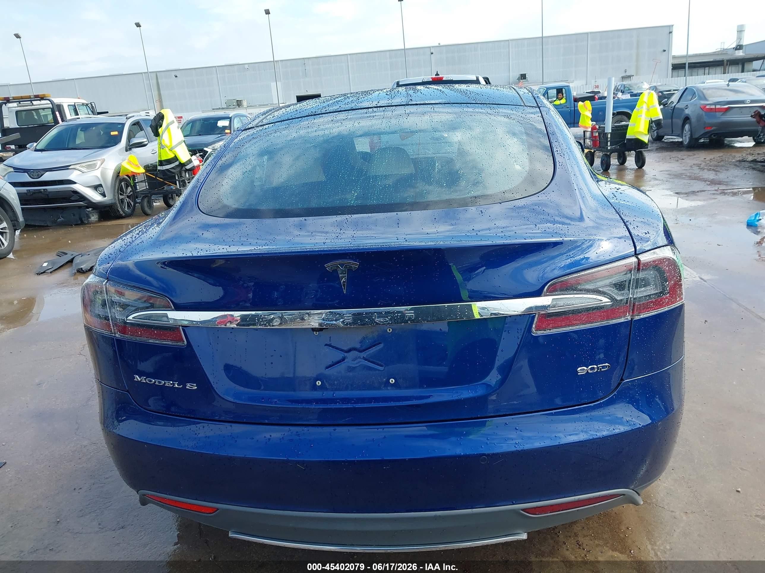 2015 Tesla Model S 70d/85d/p85d Blue vin: 5YJSA1H24FF093827
