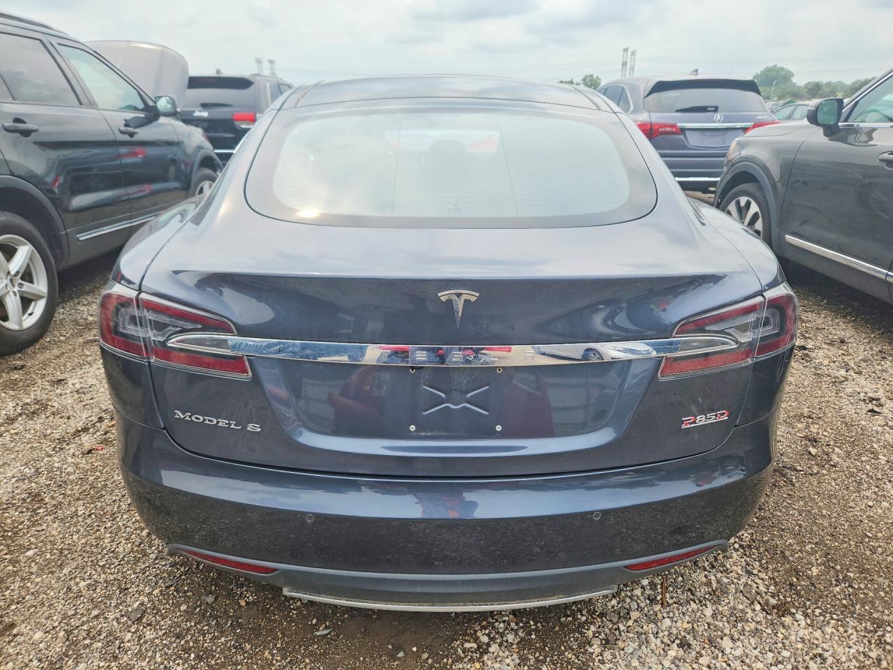 2015 Tesla Model S 85d Gray vin: 5YJSA1H24FFP76837