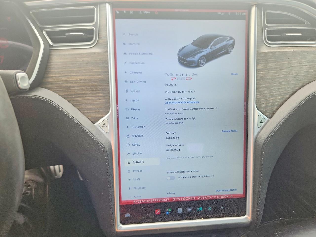 2015 Tesla Model S 85d Gray vin: 5YJSA1H24FFP76837