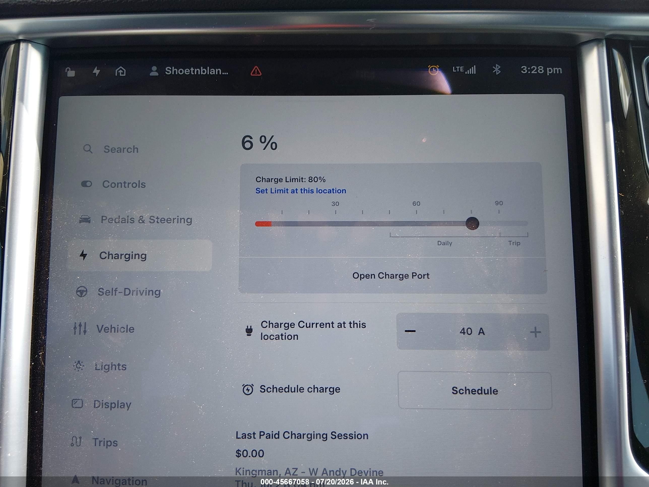 2015 Tesla Model S   Blue vin: 5YJSA1H24FFP77759