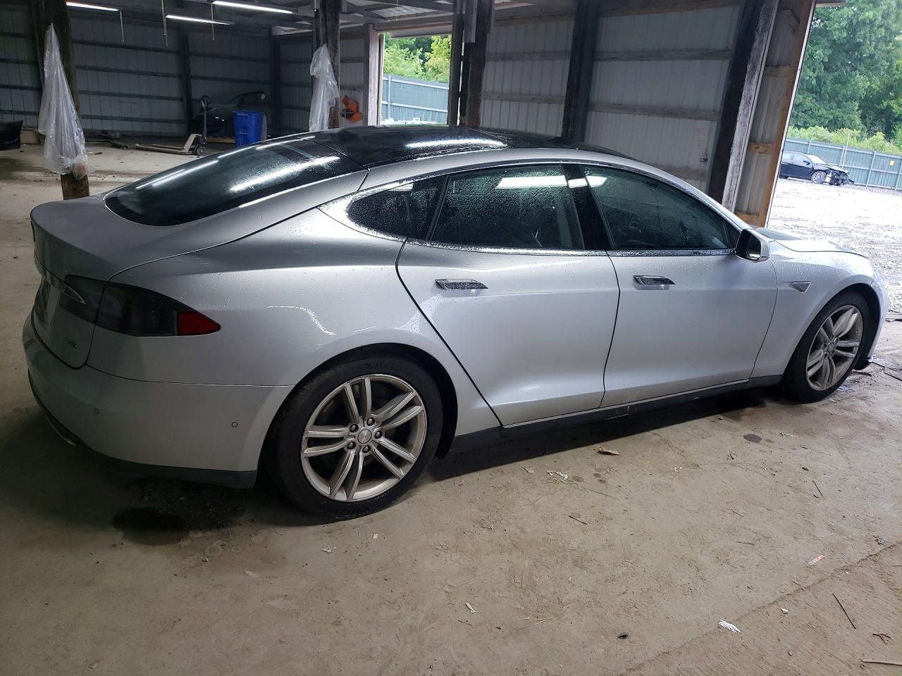 2015 Tesla Model S 85d Silver vin: 5YJSA1H24FFP79091