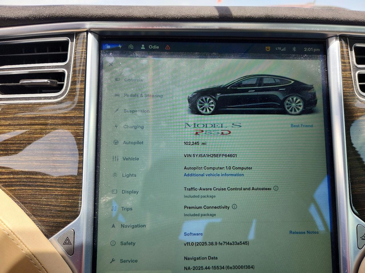 2014 Tesla Model S Black vin: 5YJSA1H25EFP64601