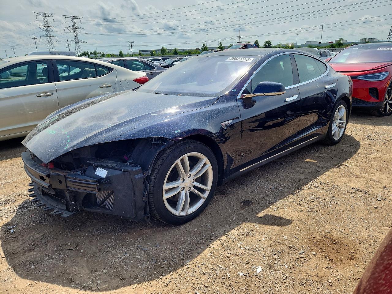 2015 Tesla Model S 85d Blue vin: 5YJSA1H25FF086899