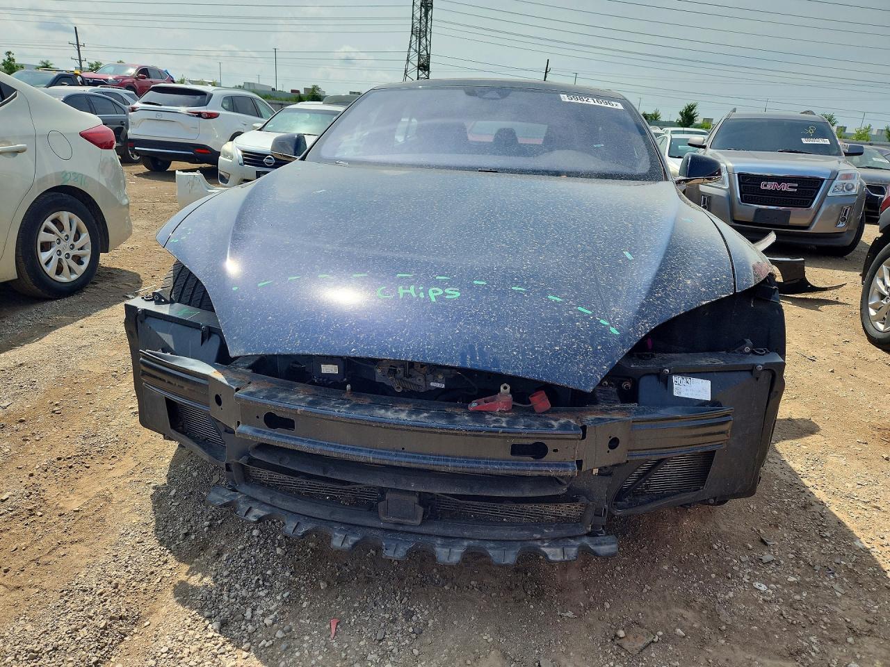 2015 Tesla Model S 85d Blue vin: 5YJSA1H25FF086899