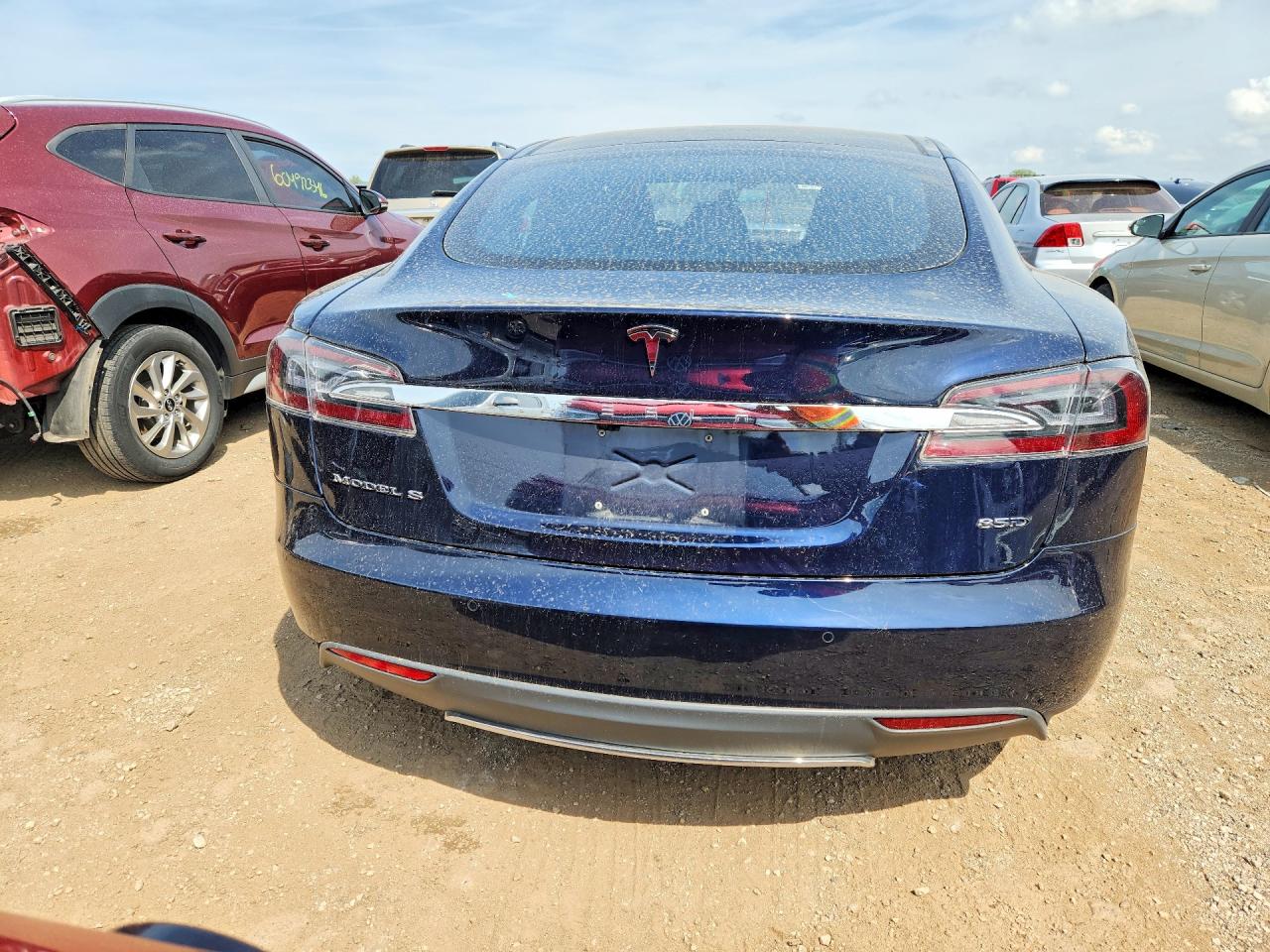 2015 Tesla Model S 85d Blue vin: 5YJSA1H25FF086899