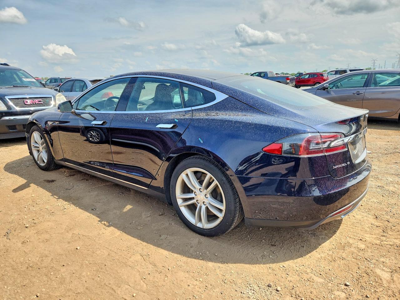 2015 Tesla Model S 85d Blue vin: 5YJSA1H25FF086899
