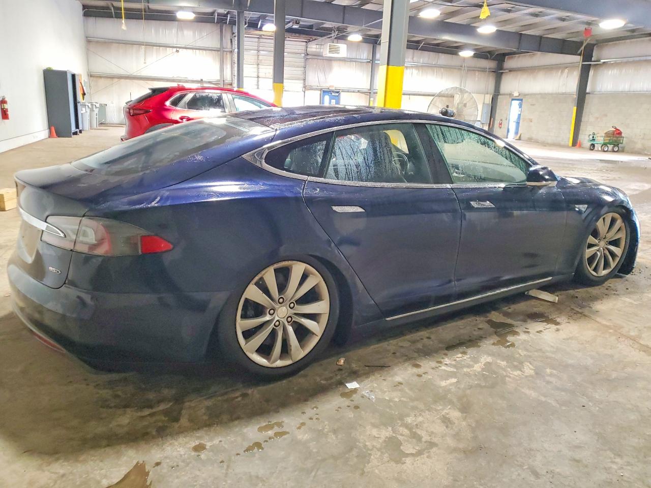 2015 Tesla Model S 85d Blue vin: 5YJSA1H26FFP74829