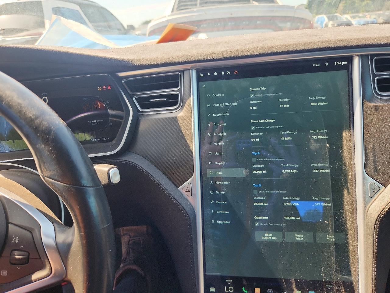 2015 Tesla Model S 85d Blue vin: 5YJSA1H26FFP74829