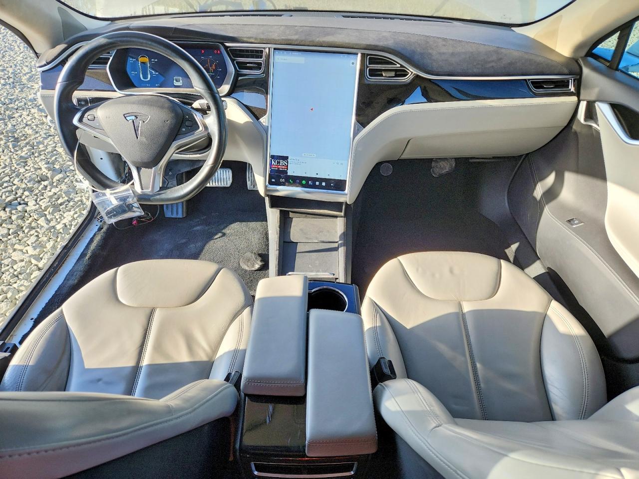 2015 Tesla Model S 85d White vin: 5YJSA1H26FFP78010