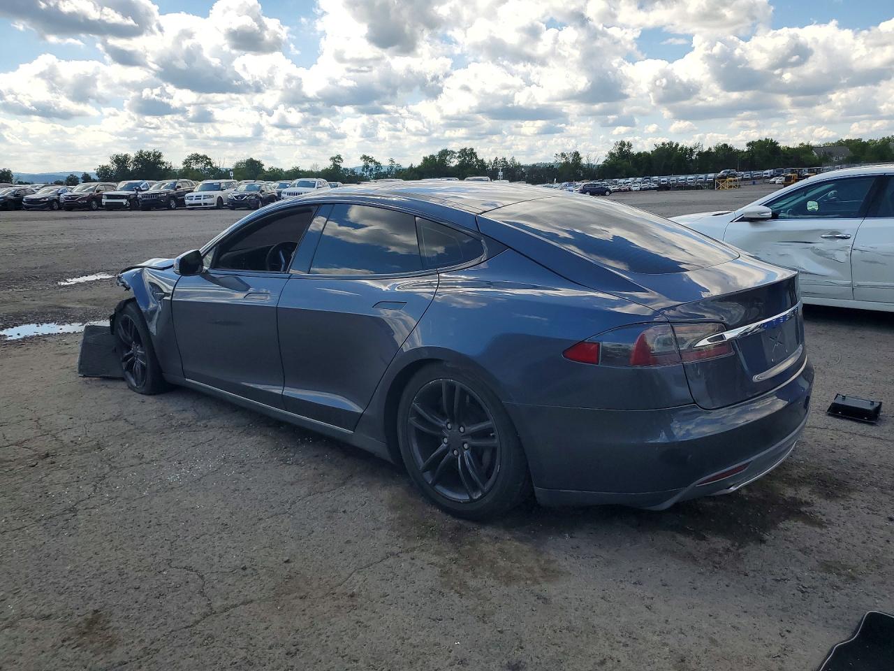 2015 Tesla Model S 85d Gray vin: 5YJSA1H29FF098649