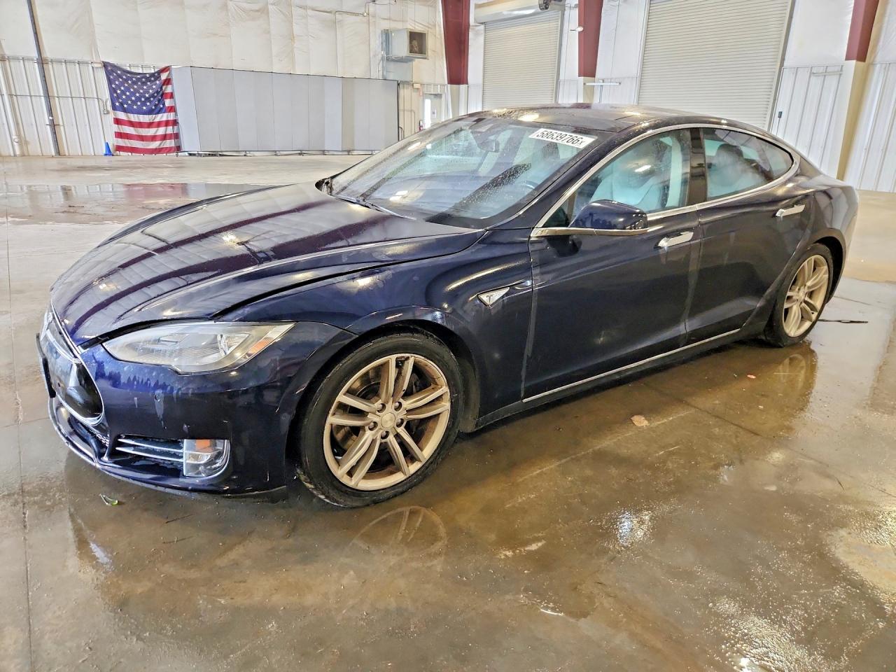 2015 Tesla Model S 85d Blue vin: 5YJSA1H29FFP74792