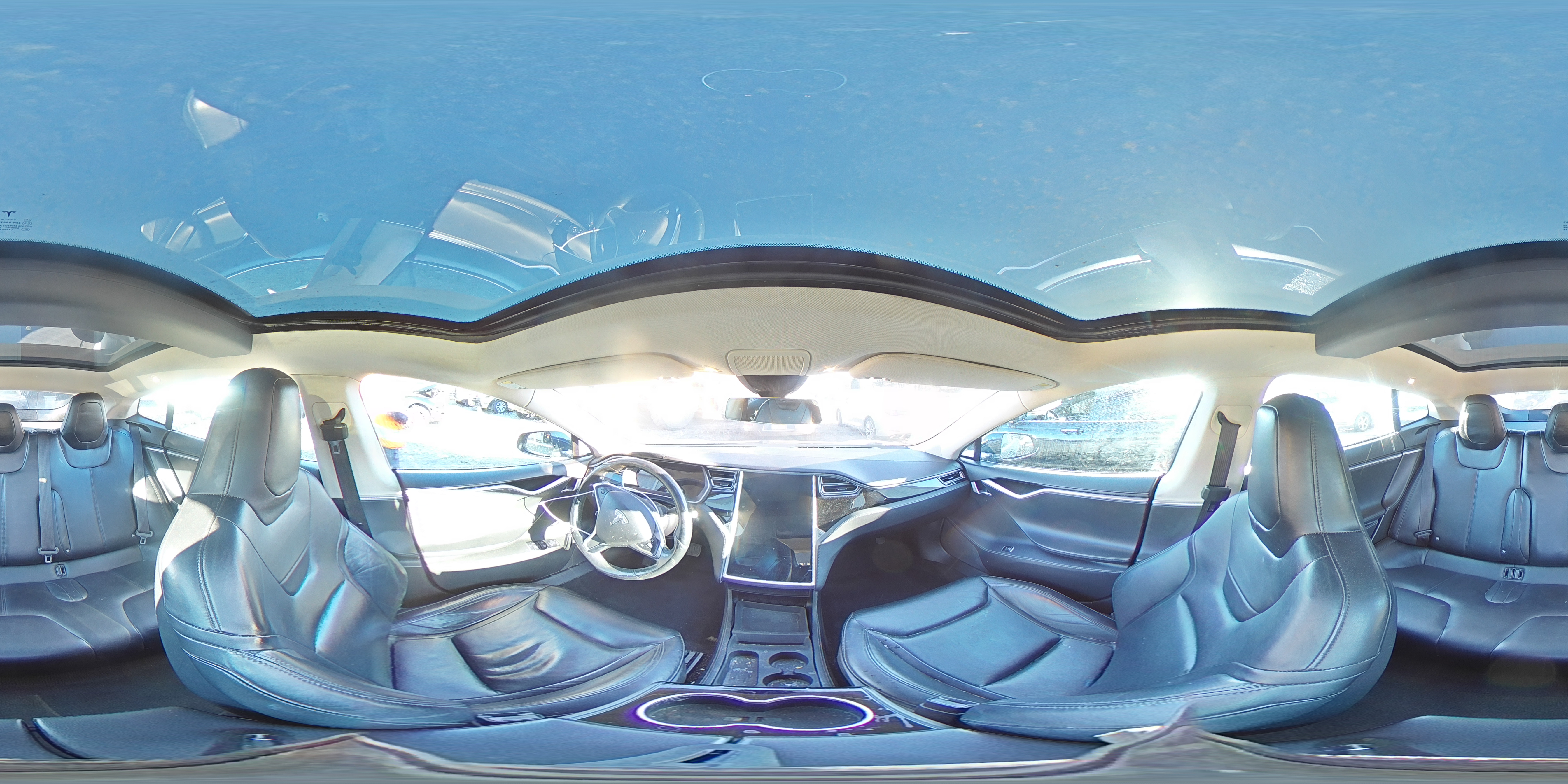 2015 Tesla Model S 85d Blue vin: 5YJSA1H2XFF084033