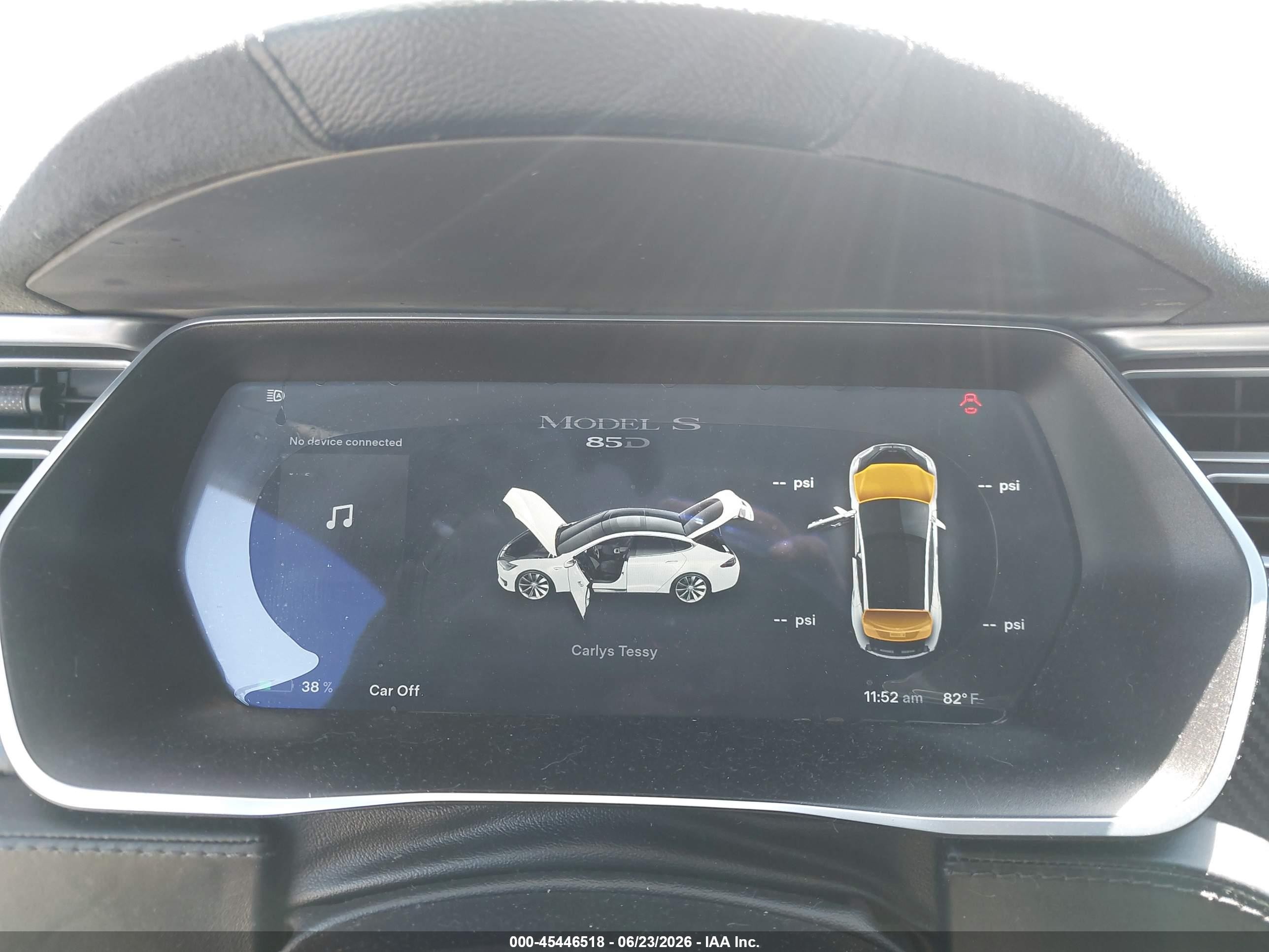 2015 Tesla Model S 70d/85d/p85d White vin: 5YJSA1H2XFF085196