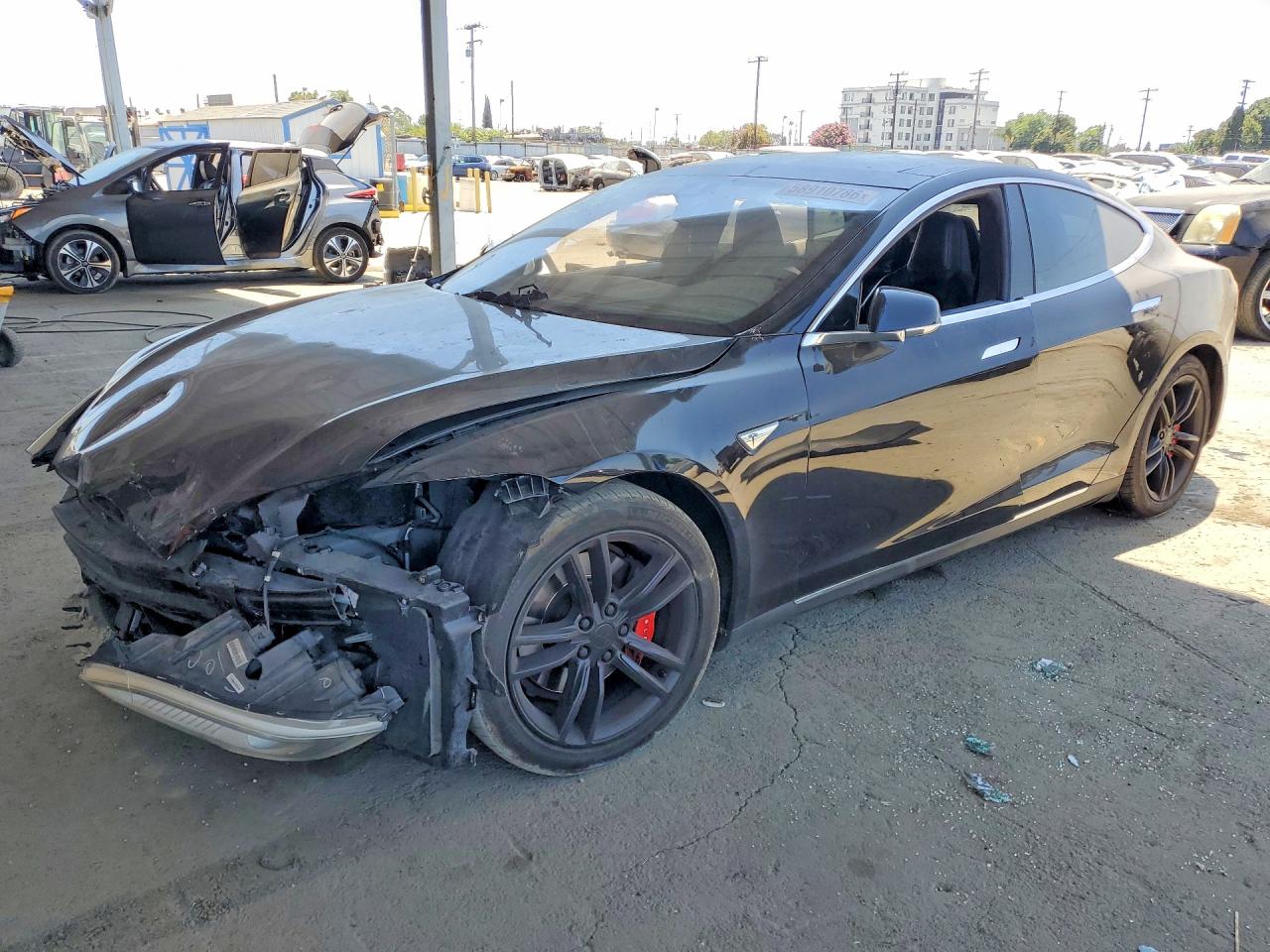 2015 Tesla Model S P85d Черный vin: 5YJSA1H40FF086875