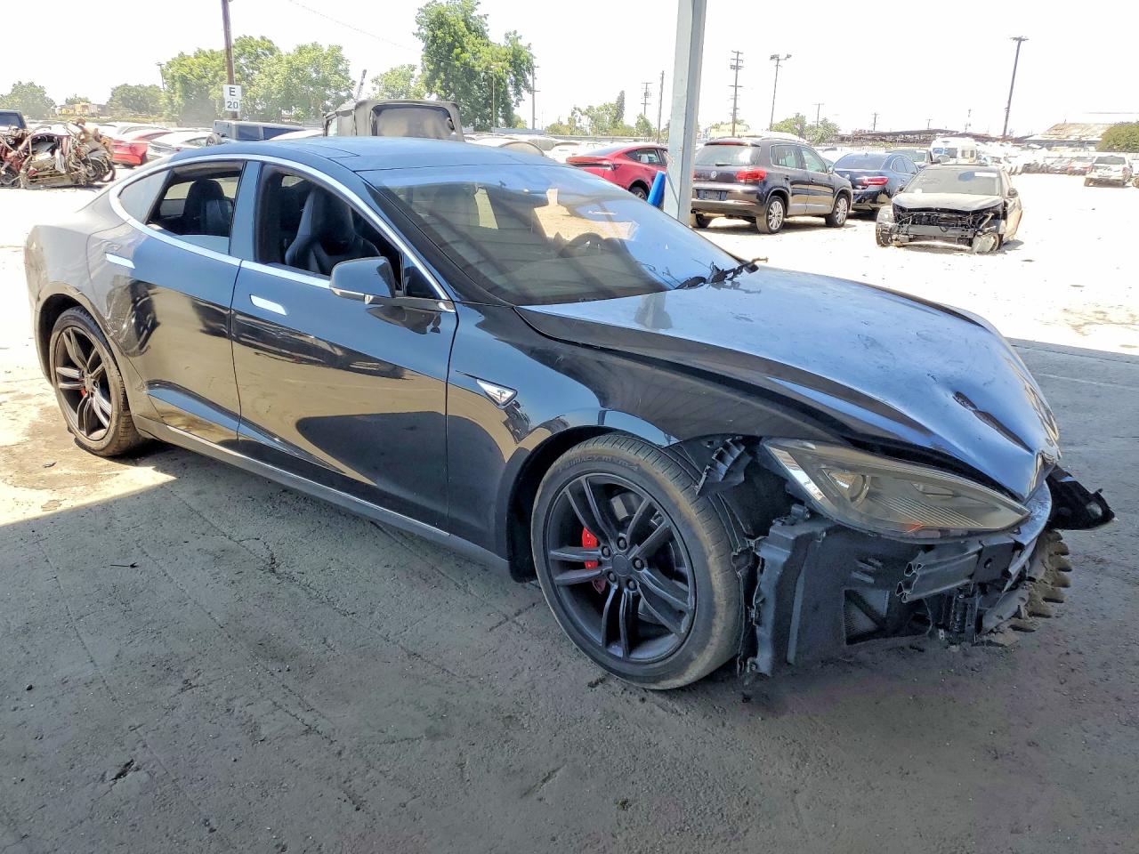 2015 Tesla Model S P85d Черный vin: 5YJSA1H40FF086875