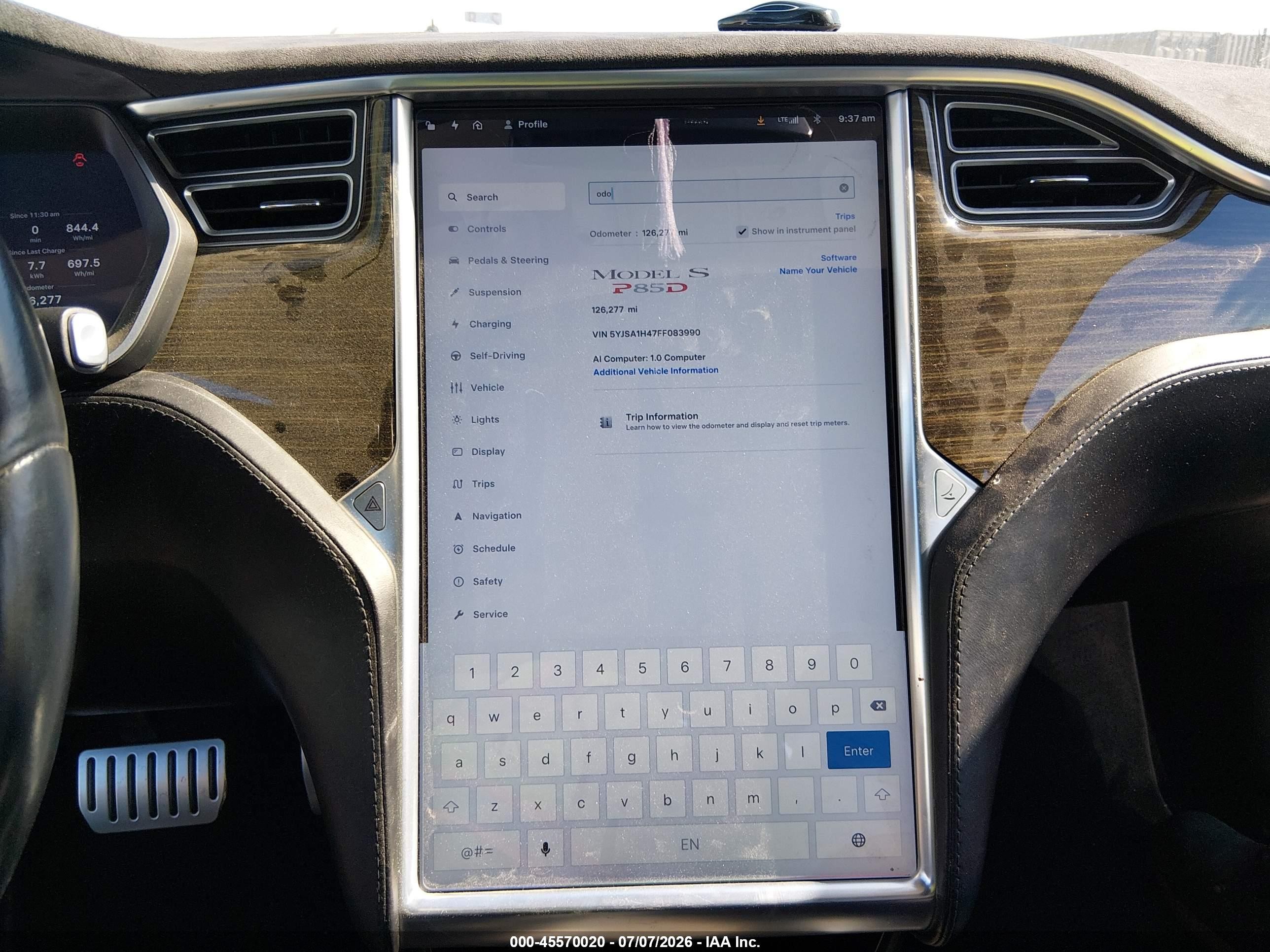 2015 Tesla Model S 85d/p85d Black vin: 5YJSA1H47FF083990