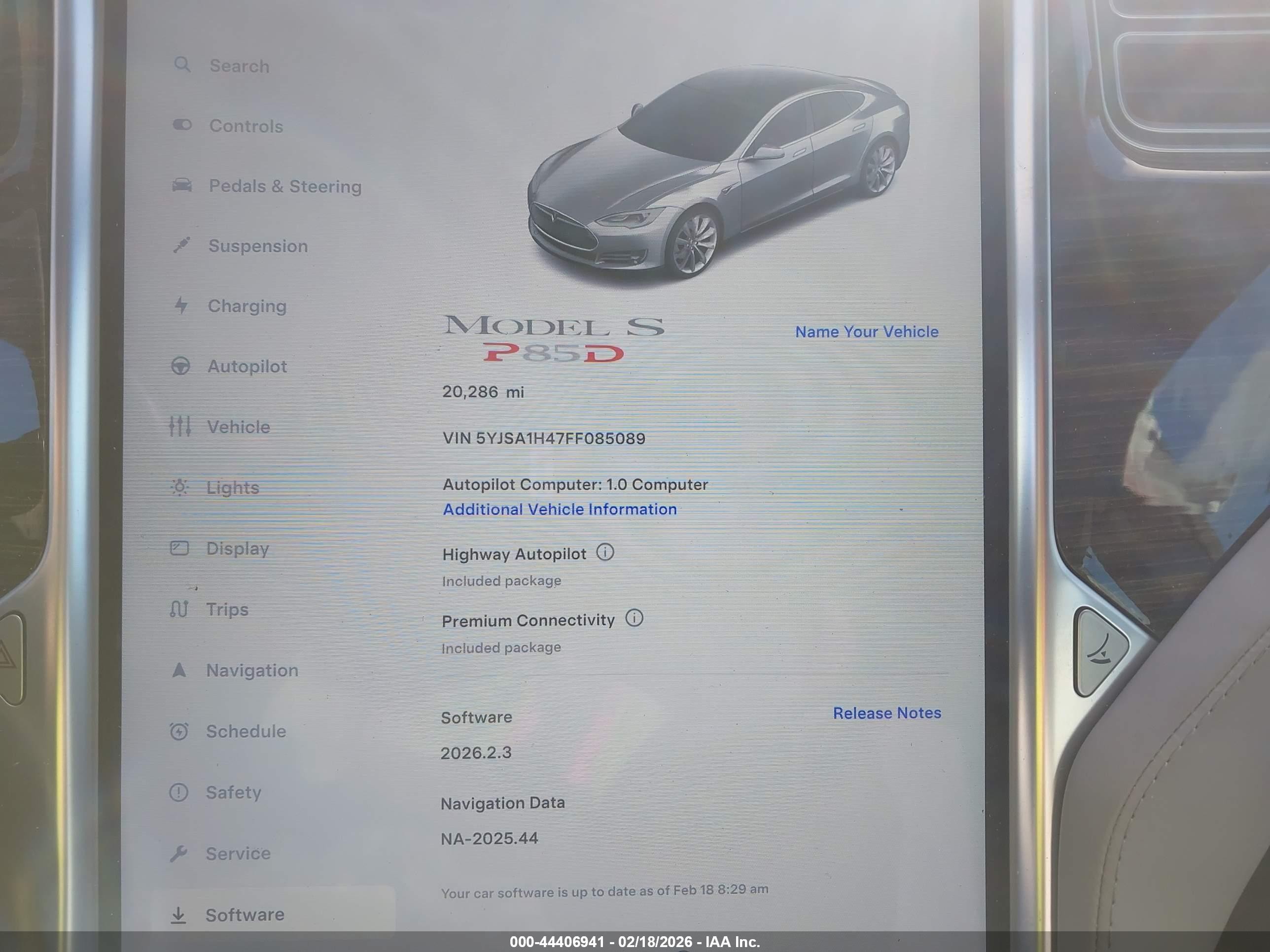 2015 Tesla Model S 85d/p85d Silver vin: 5YJSA1H47FF085089
