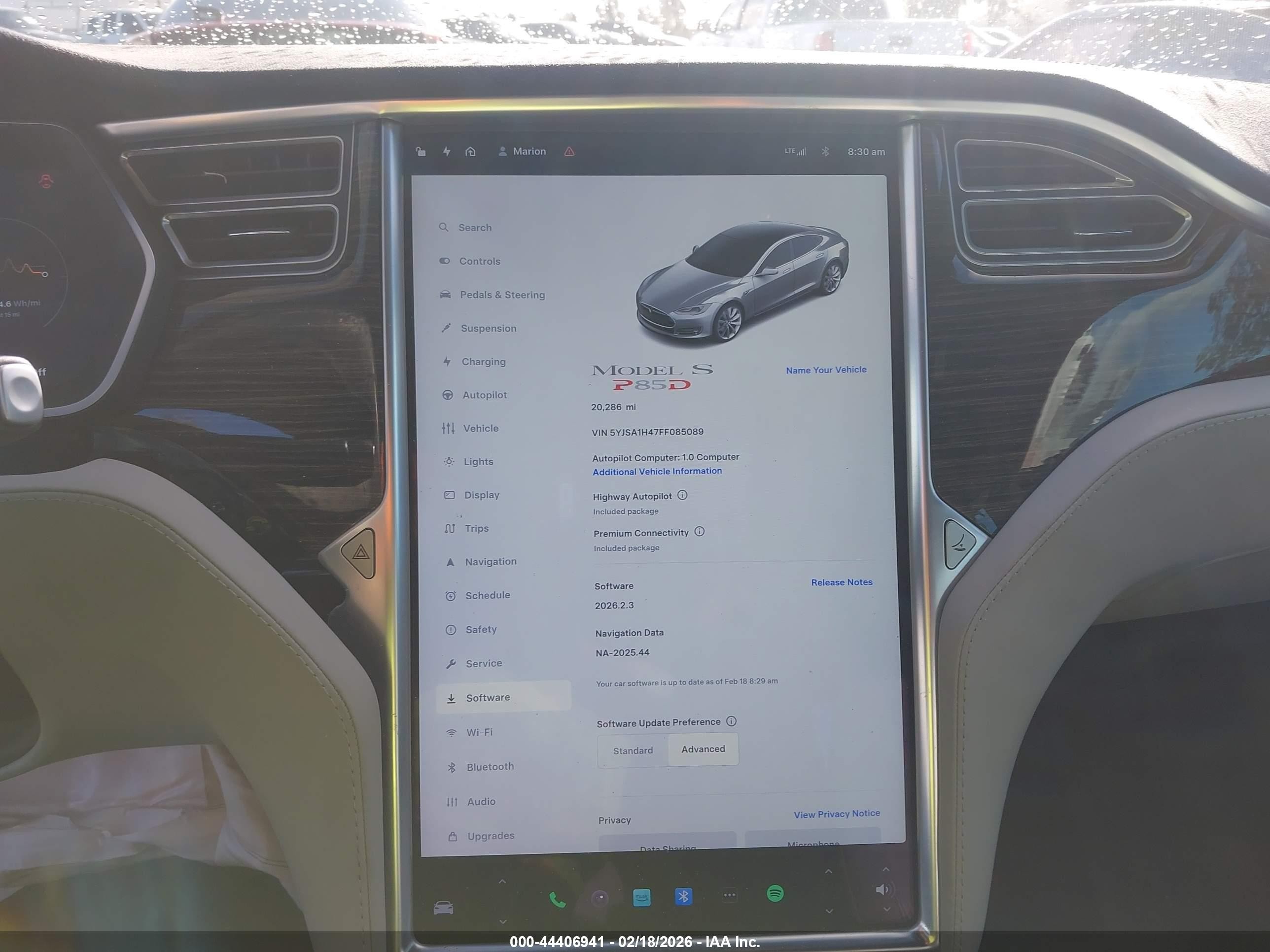 2015 Tesla Model S 85d/p85d Silver vin: 5YJSA1H47FF085089
