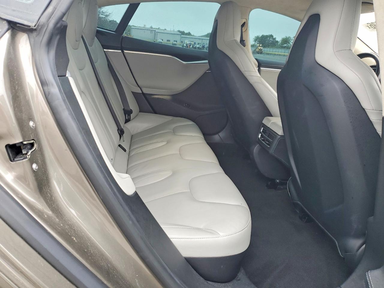 2015 Tesla Model S P85d Brown vin: 5YJSA1H47FF097176