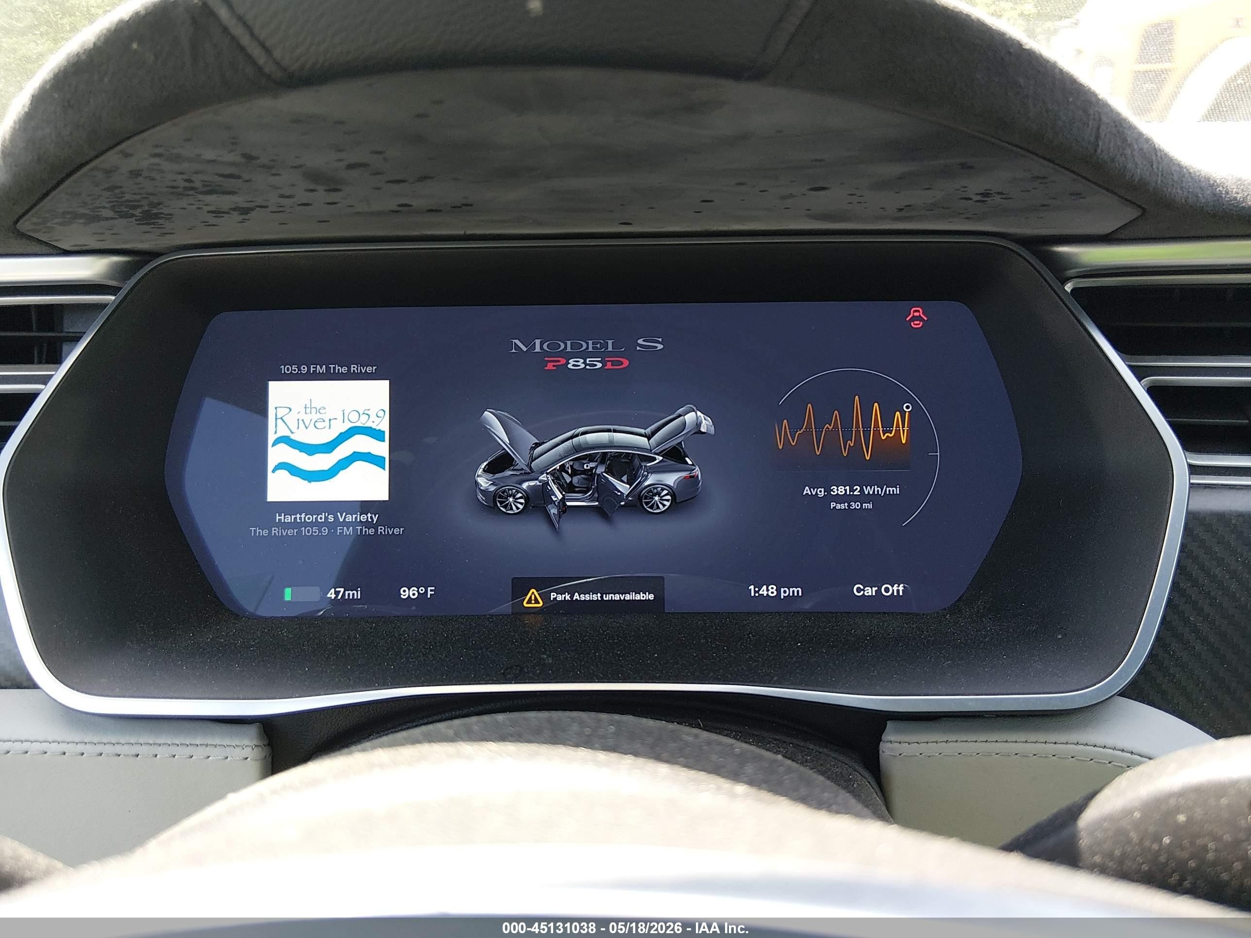 2015 Tesla Model S 85d/p85d Серый vin: 5YJSA1H49FF092867