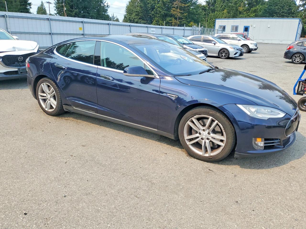 2015 Tesla Model S 60 Blue vin: 5YJSA1S11FF080744