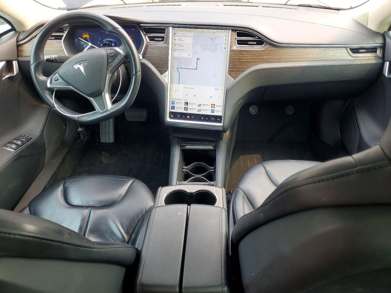2015 Tesla Model S 60 Blue vin: 5YJSA1S11FF080744