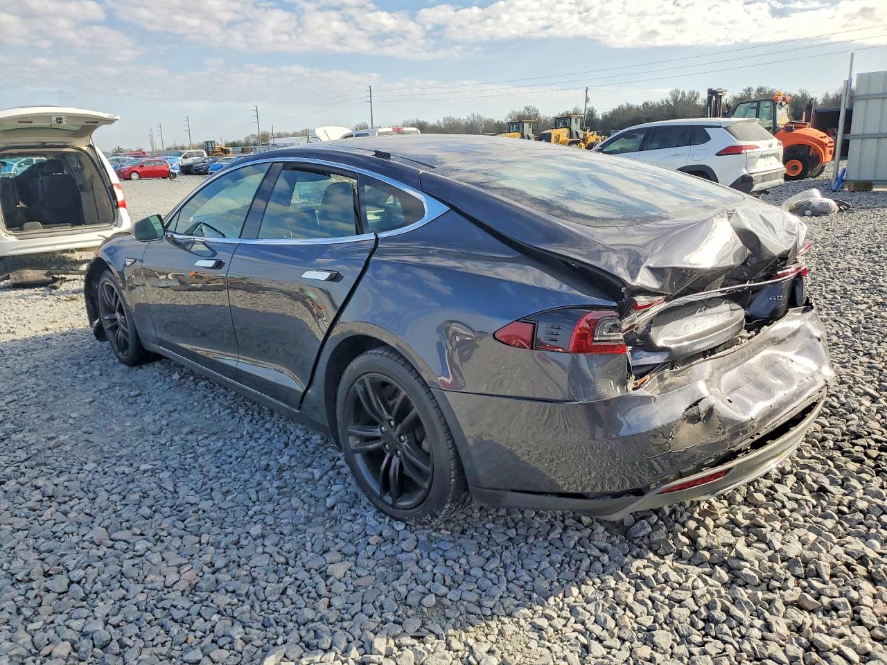 2015 Tesla Model S 60 Gray vin: 5YJSA1S11FF081165