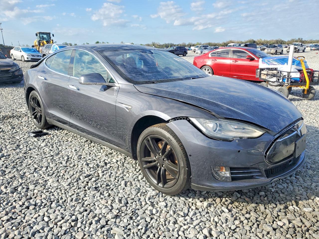 2015 Tesla Model S 60 Gray vin: 5YJSA1S11FF081165