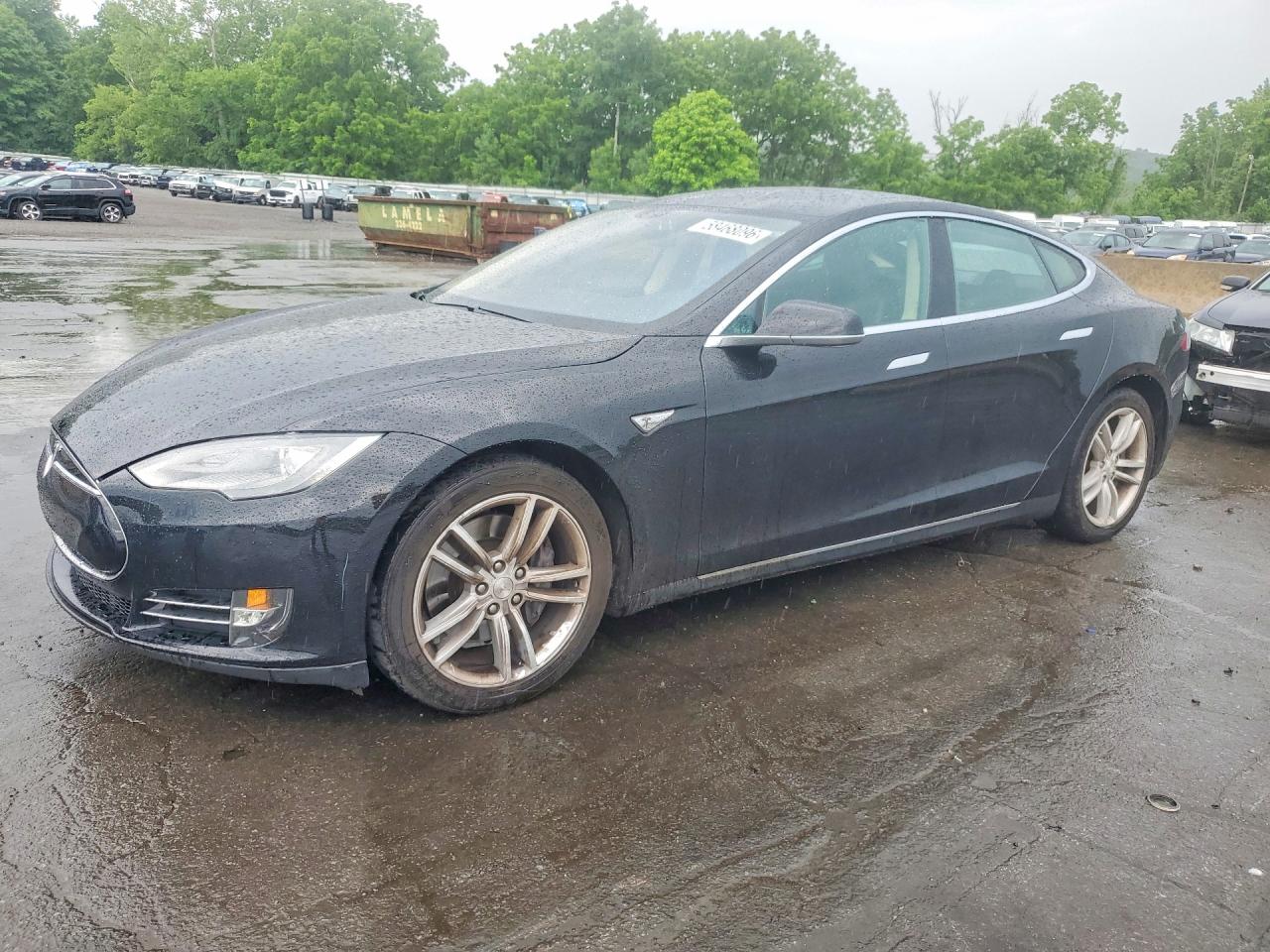 2014 Tesla Model S Black vin: 5YJSA1S12EFP41471