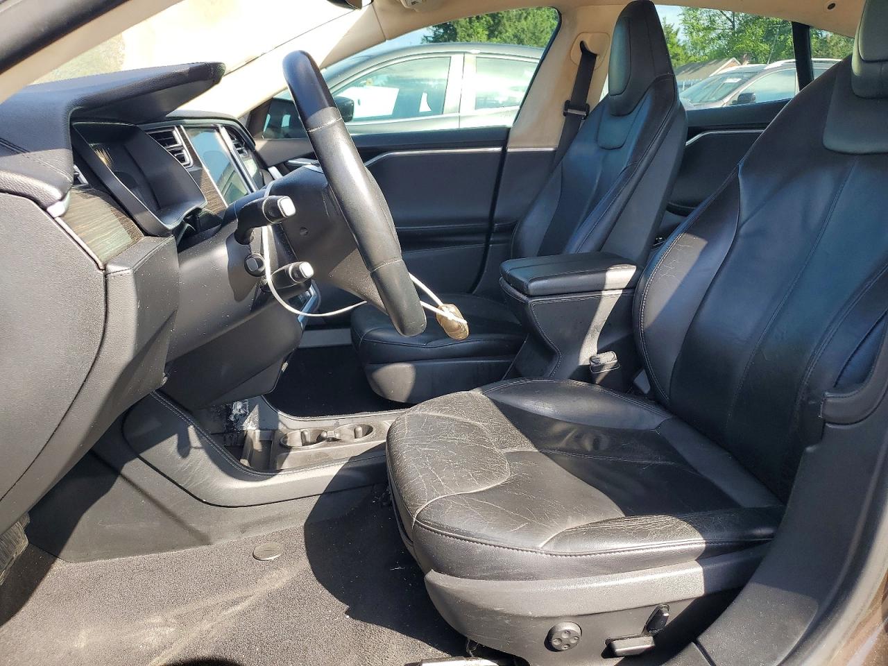 2014 Tesla Model S Brown vin: 5YJSA1S12EFP52440