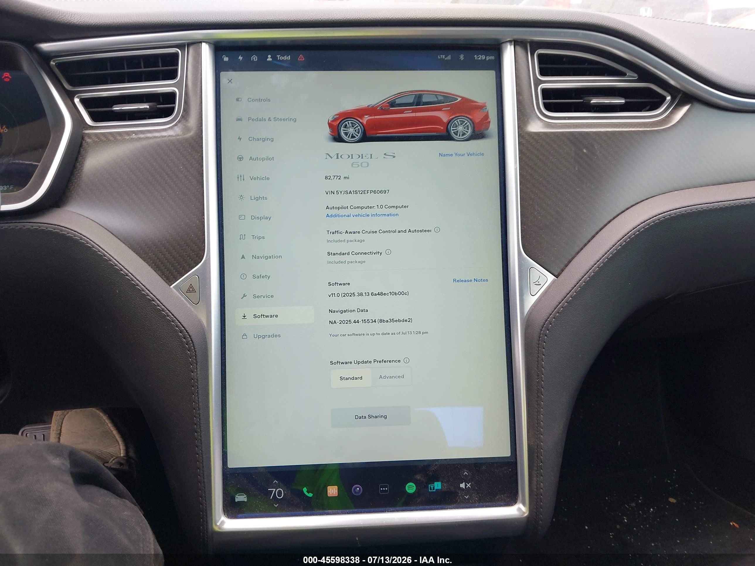 2014 Tesla Model S   Red vin: 5YJSA1S12EFP60697