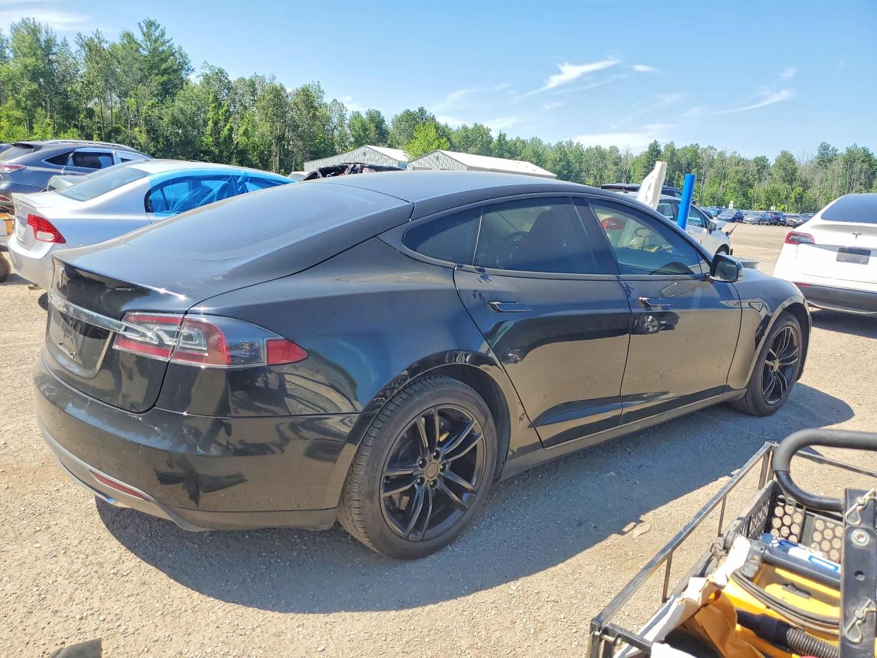 2014 Tesla Model S Black vin: 5YJSA1S15EFP38189