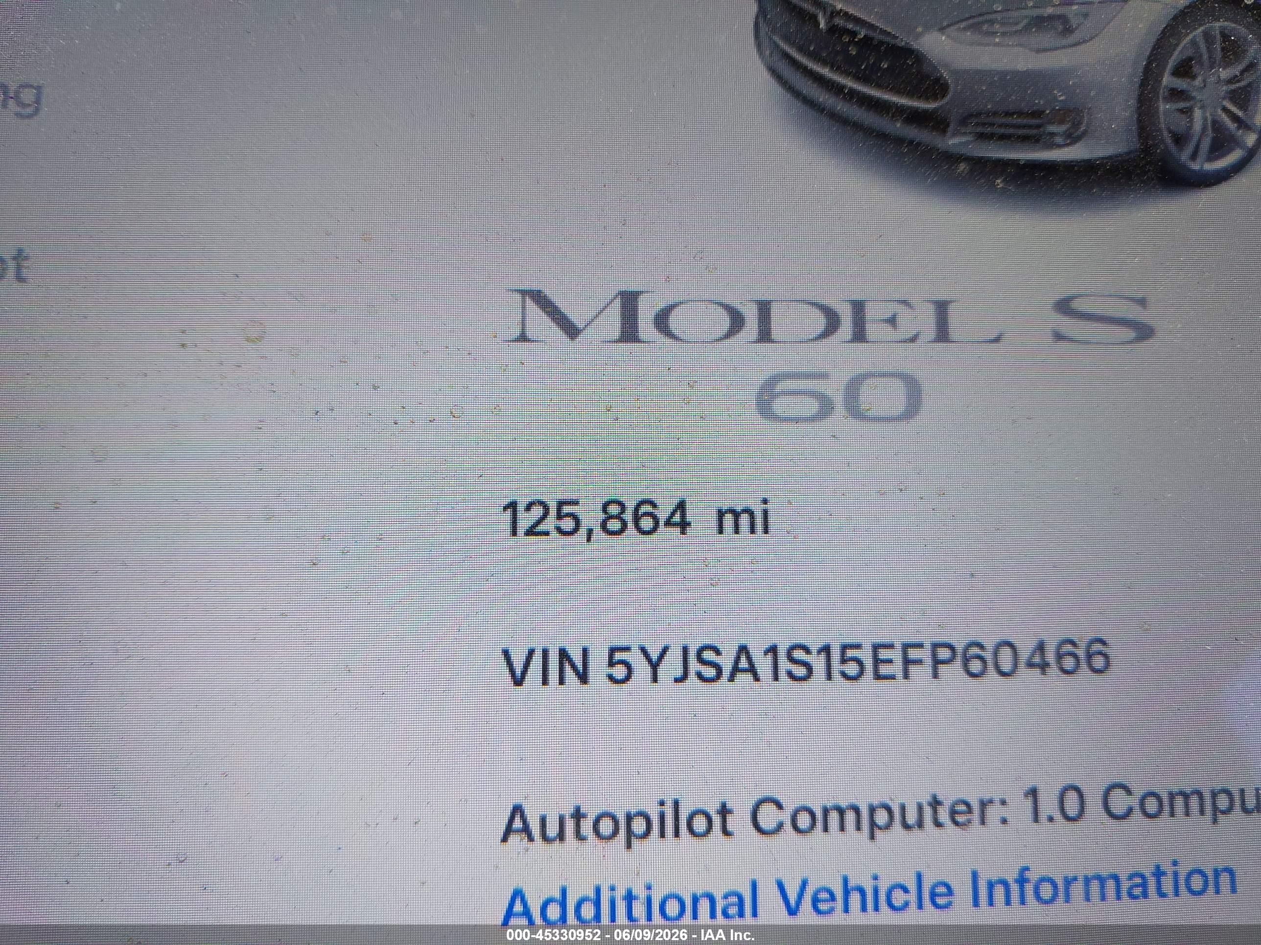 2014 Tesla Model S   Silver vin: 5YJSA1S15EFP60466