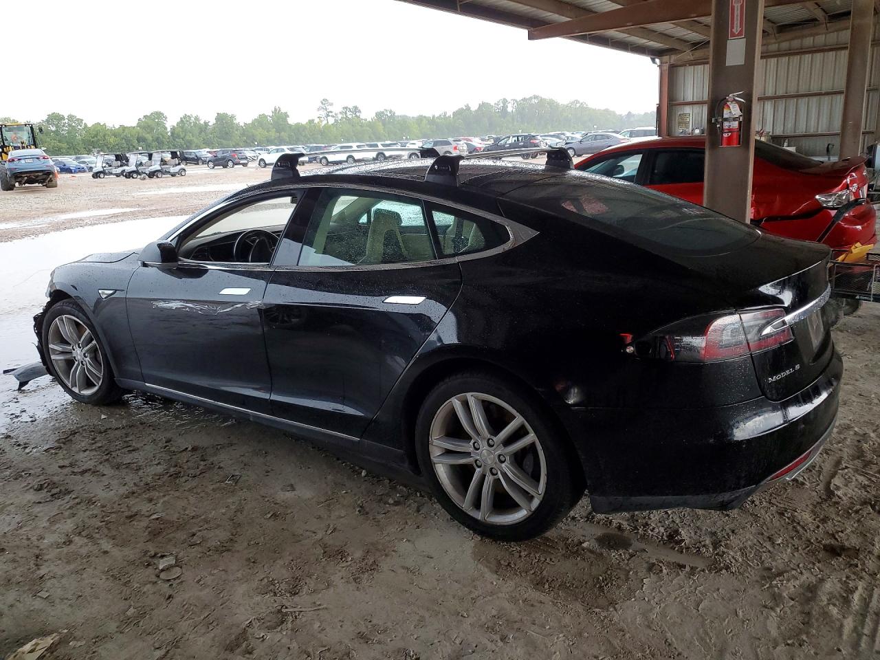 2014 Tesla Model S Black vin: 5YJSA1S18EFP32872