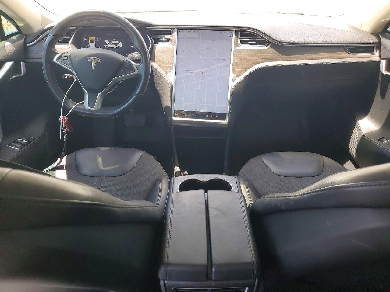 2014 Tesla Model S White vin: 5YJSA1S19EFP57408