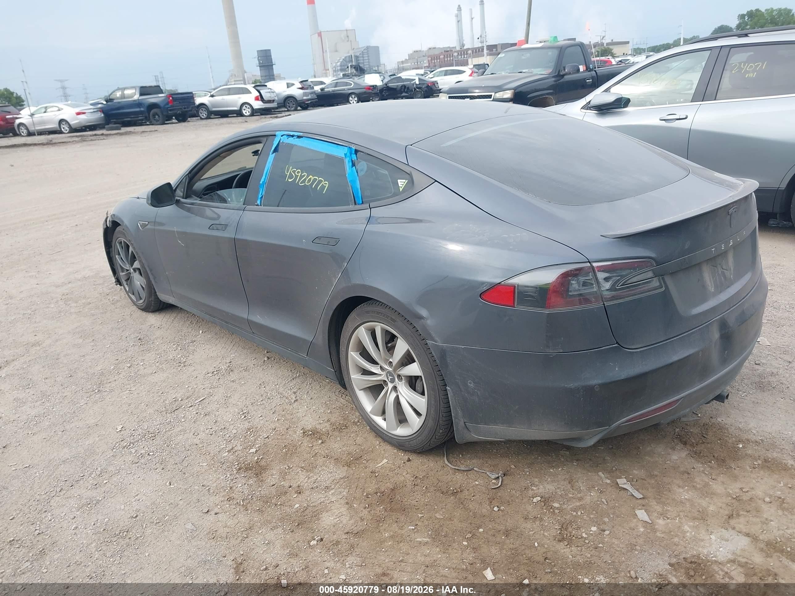 2015 Tesla Model S 70d/85d/p85d Gray vin: 5YJSA1S20FF087919