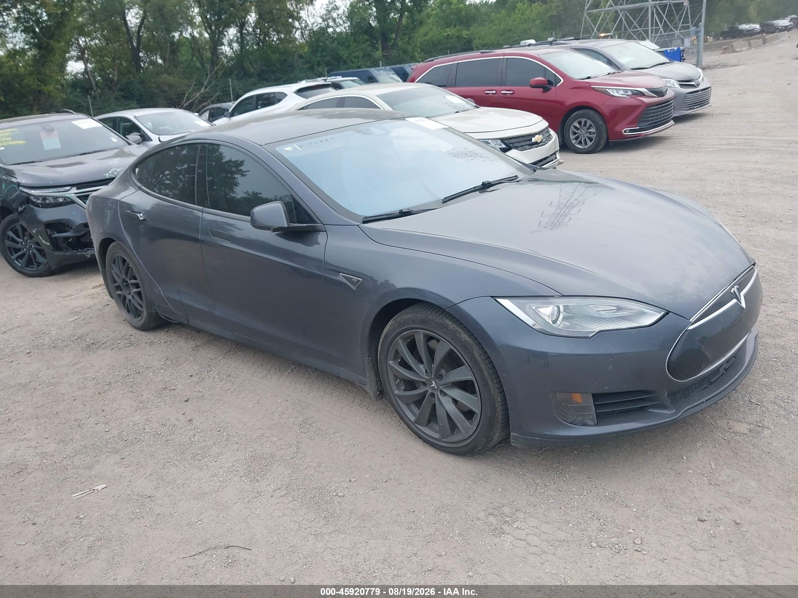 2015 Tesla Model S 70d/85d/p85d Gray vin: 5YJSA1S20FF087919