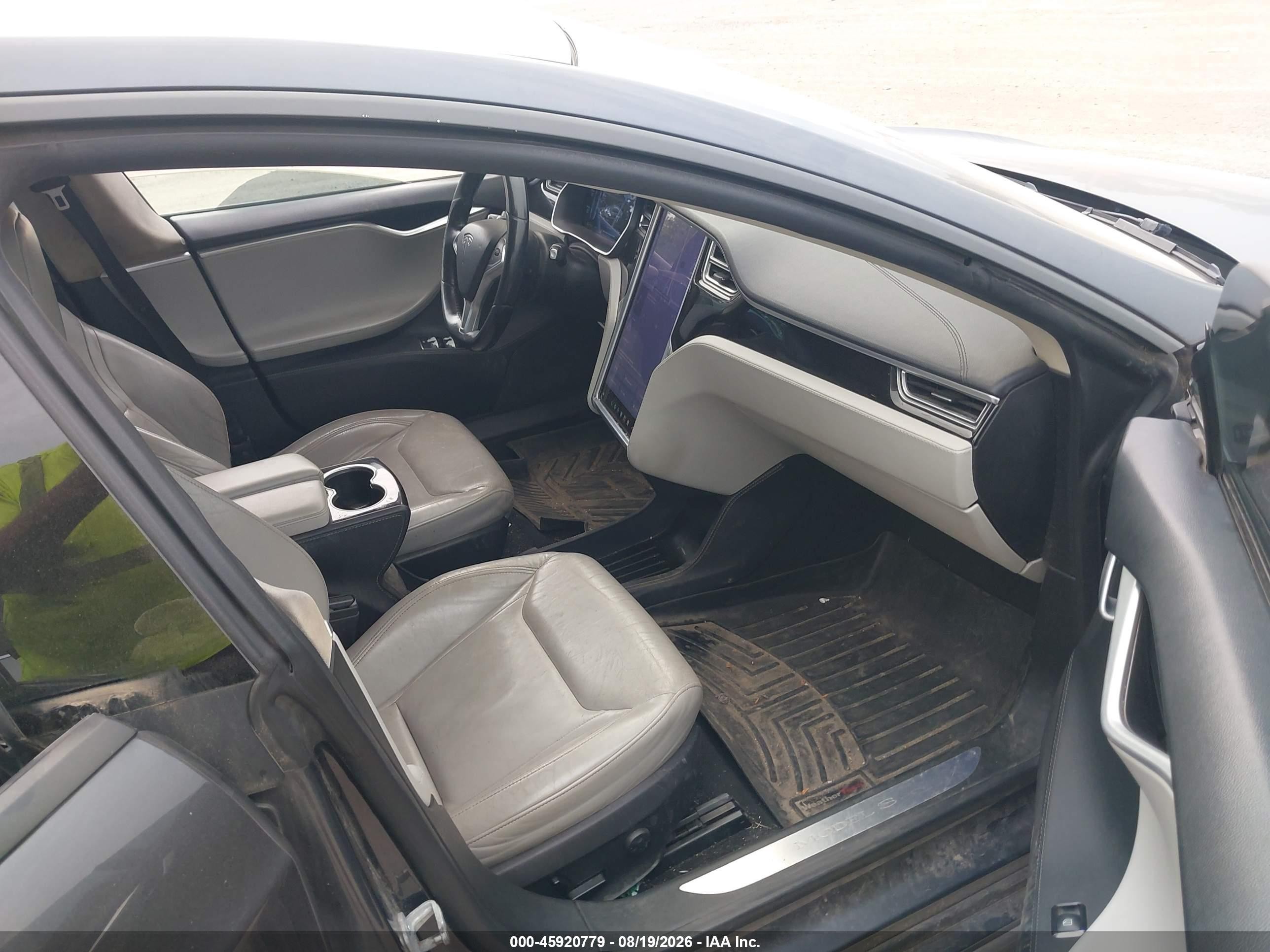 2015 Tesla Model S 70d/85d/p85d Gray vin: 5YJSA1S20FF087919