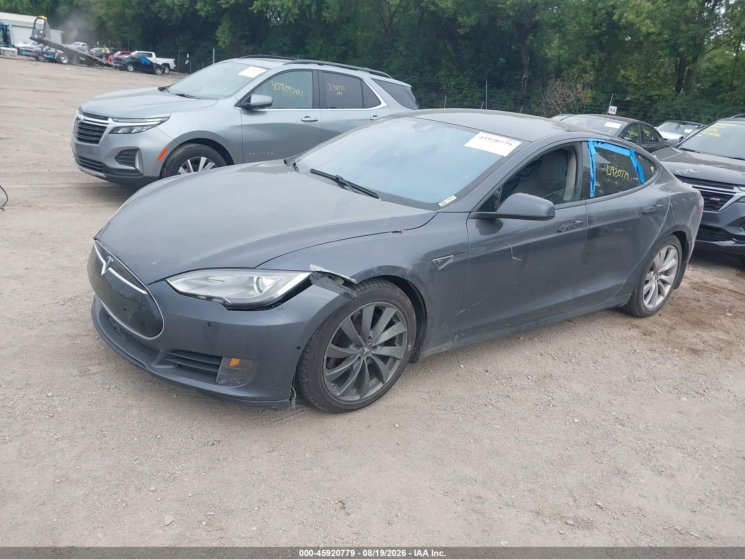 2015 Tesla Model S 70d/85d/p85d Gray vin: 5YJSA1S20FF087919