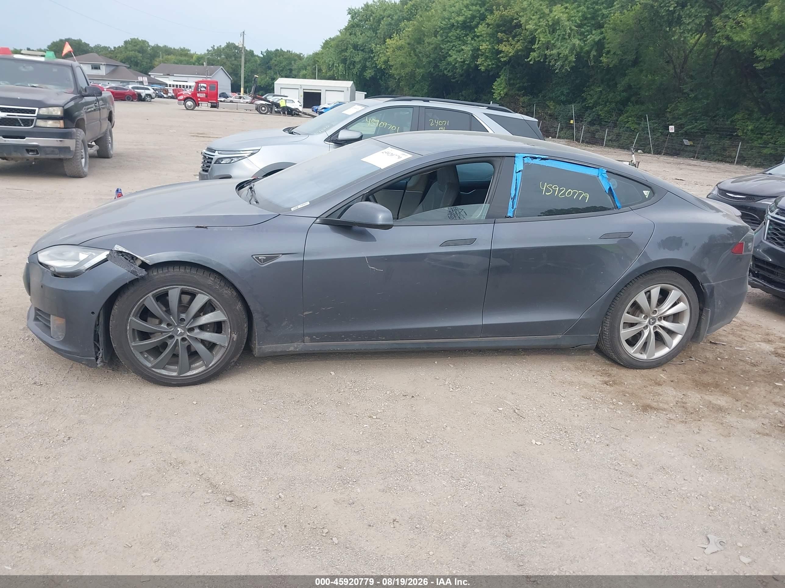 2015 Tesla Model S 70d/85d/p85d Gray vin: 5YJSA1S20FF087919