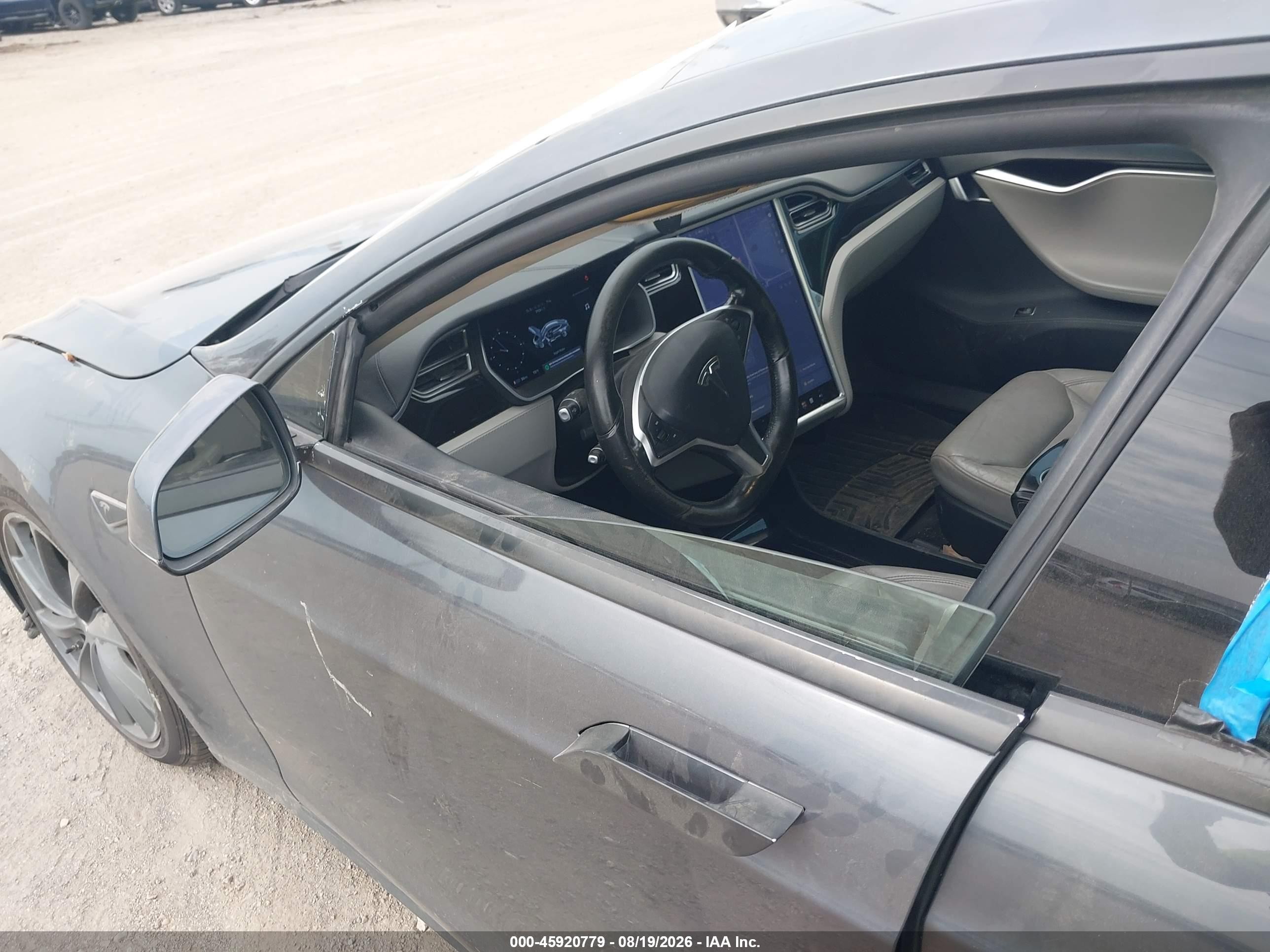 2015 Tesla Model S 70d/85d/p85d Gray vin: 5YJSA1S20FF087919