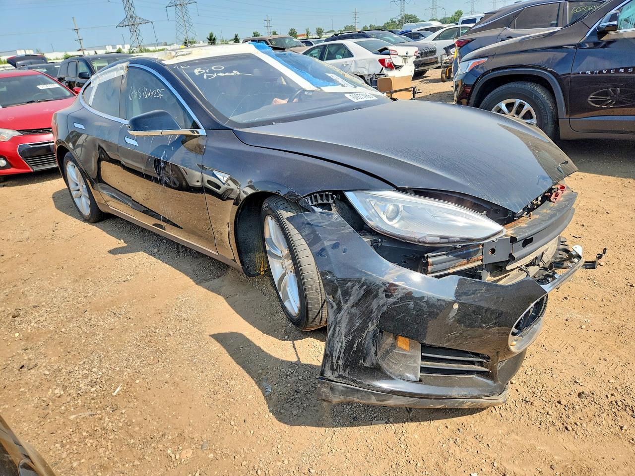 2015 Tesla Model S 70d Black vin: 5YJSA1S23FF088028