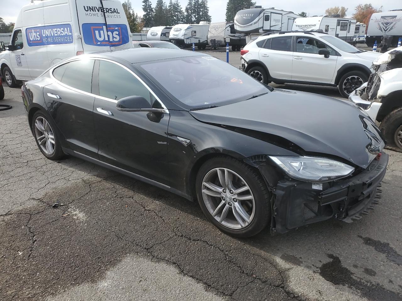 2015 Tesla Model S 70d Black vin: 5YJSA1S23FF096100