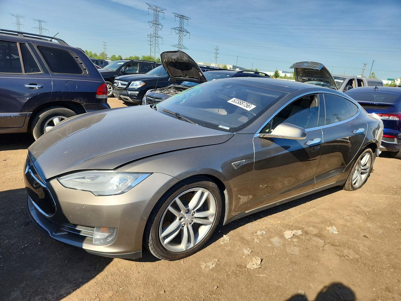 2015 Tesla Model S 70d Tan vin: 5YJSA1S24FF097157