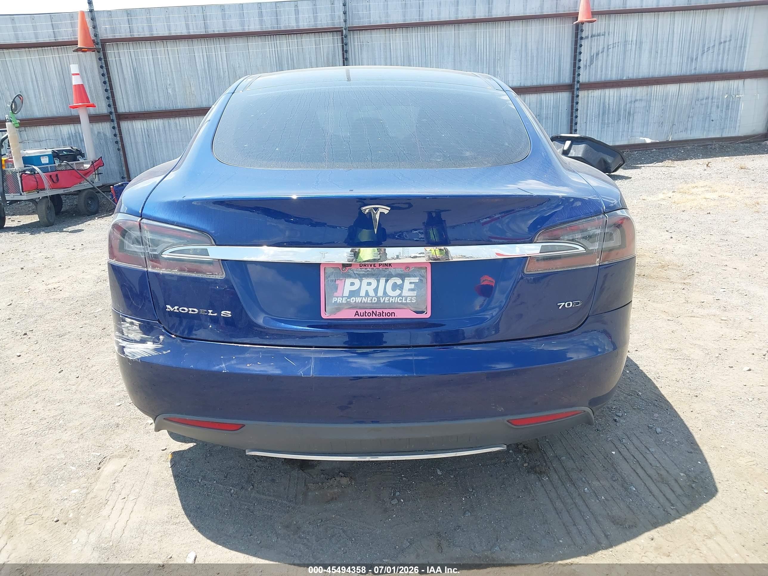 2015 Tesla Model S 70d/85d/p85d Синий vin: 5YJSA1S26FF090839
